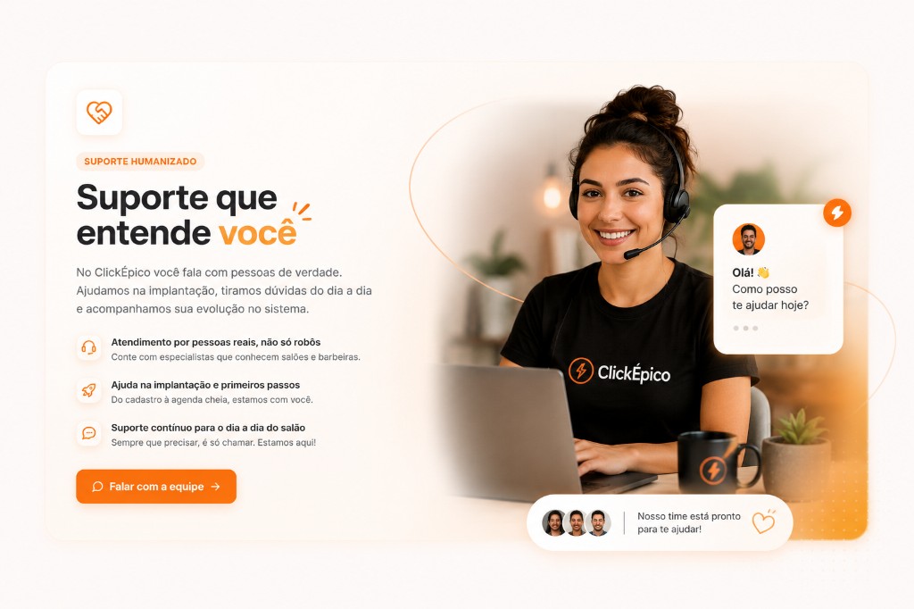 Atendente ClickEpico com headset